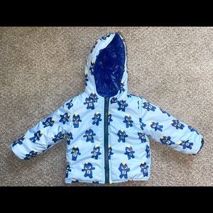 Boys Fendi Reversible Puffer Coat